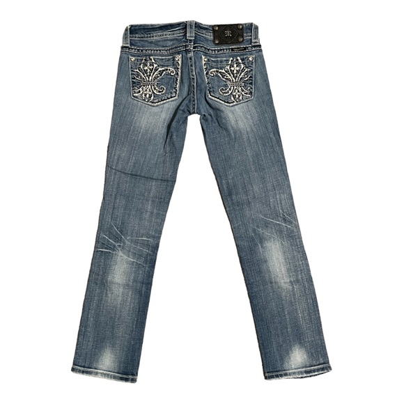 HP🎉 Miss Me Sz 26 cropped low rise skinny jeans - EUC - Picture 3 of 5